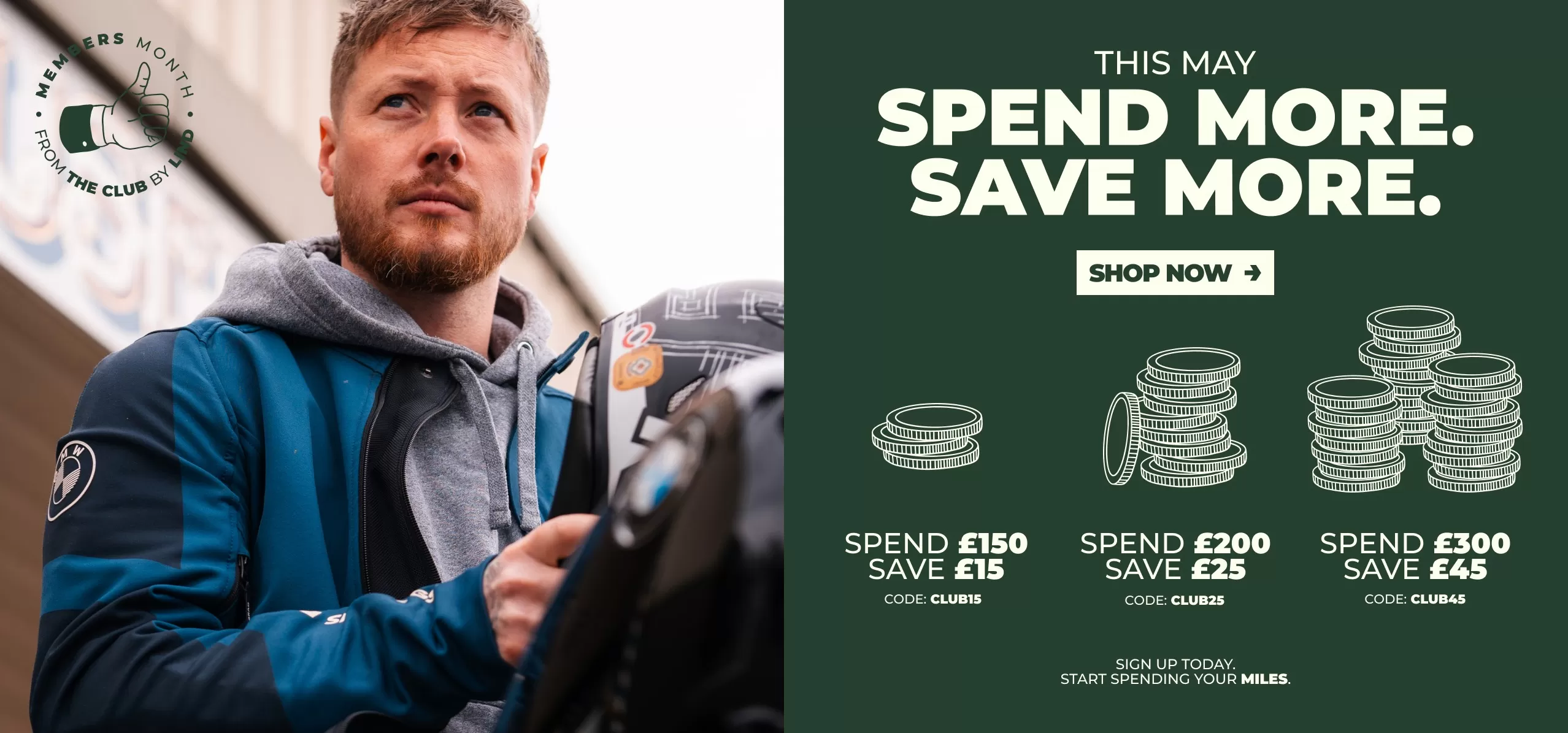 BMW The Club Members Month Up To £45 off motorcycle lifestyle